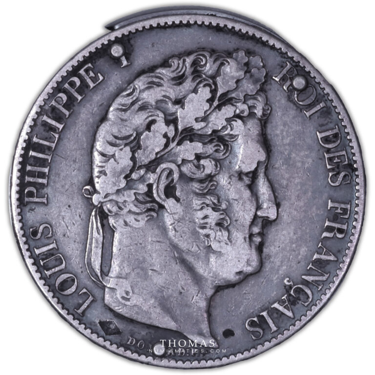 France - Collection Eloi Pernet - Boîte à pilules - Louis Philippe Ier - 5 francs 1847 A Paris-1