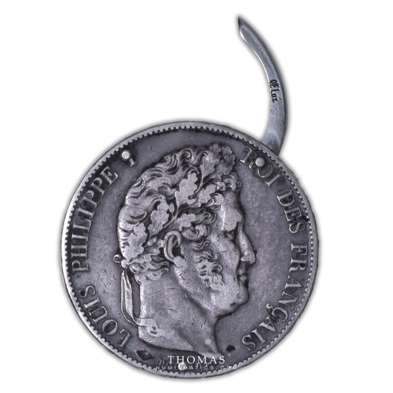 France - Collection Eloi Pernet - Boîte à pilules - Louis Philippe Ier - 5 francs 1847 A Paris-2