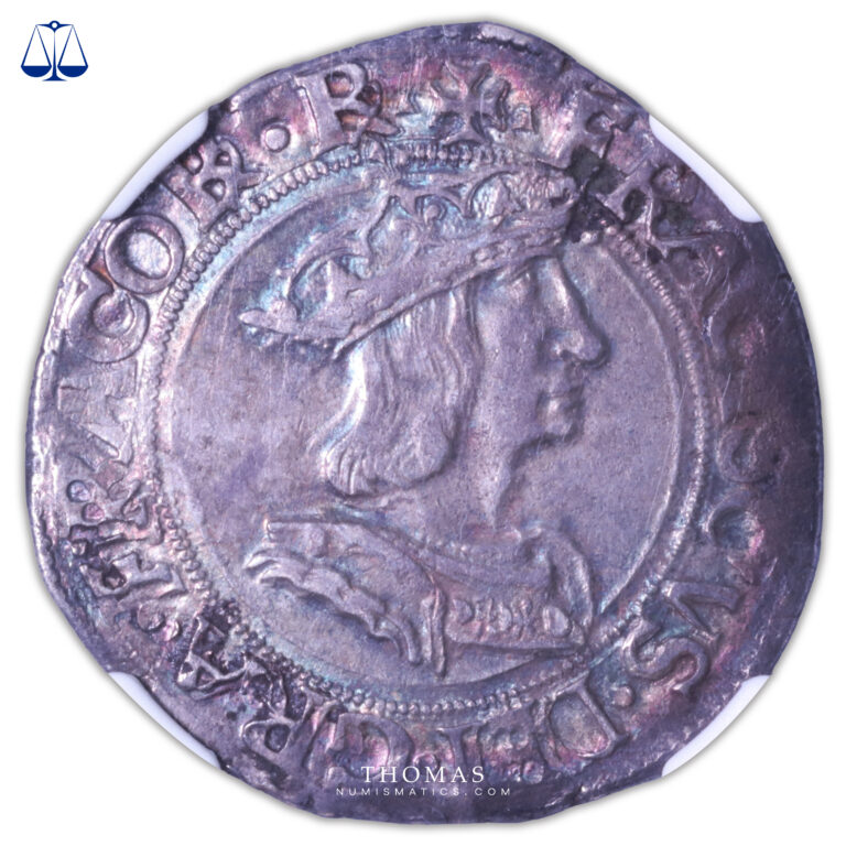 Coin France - François I - Teston - NGC AU 53 obverse