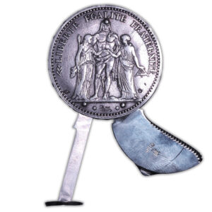 France - Collection Eloi Pernet - Bourre-pipe - 5 francs Hercule 1873 A Paris