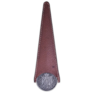 France - Collection Eloi Pernet - Coupe-papier pochette cuir - Napoleon III - 5 francs 1867 A Paris-2