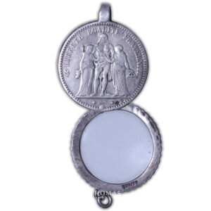 France - Collection Eloi Pernet - Loupe 5 francs Hercule - 1875 A Paris-3