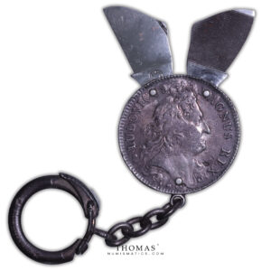 France - Collection Eloi Pernet - Onglier 2 outils - Porte-clefs - Jeton royal Louis XV.-3