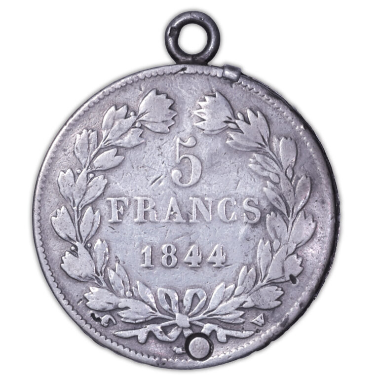 France - Porte photo Famille - Louis Philippe Ier - 5 francs 1844 W Lille-1