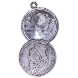 France - Porte photo Famille - Louis Philippe Ier - 5 francs 1844 W Lille-3