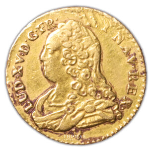 Louis XV - demi louis or lunettes- 1726 N Montpellier avers Tresor mouffetard