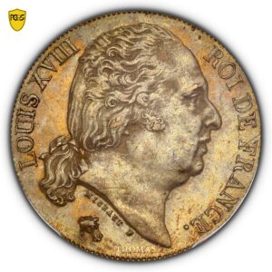 Coin- France - Louis XVIII - Gold - 20 francs or - 1818 A Paris - PCGS MS 62 reverse