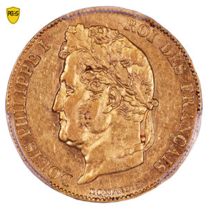 Louis Philippe I - Gold - 20 Francs or - 1841 W Lille - PCGS AU 50 obverse
