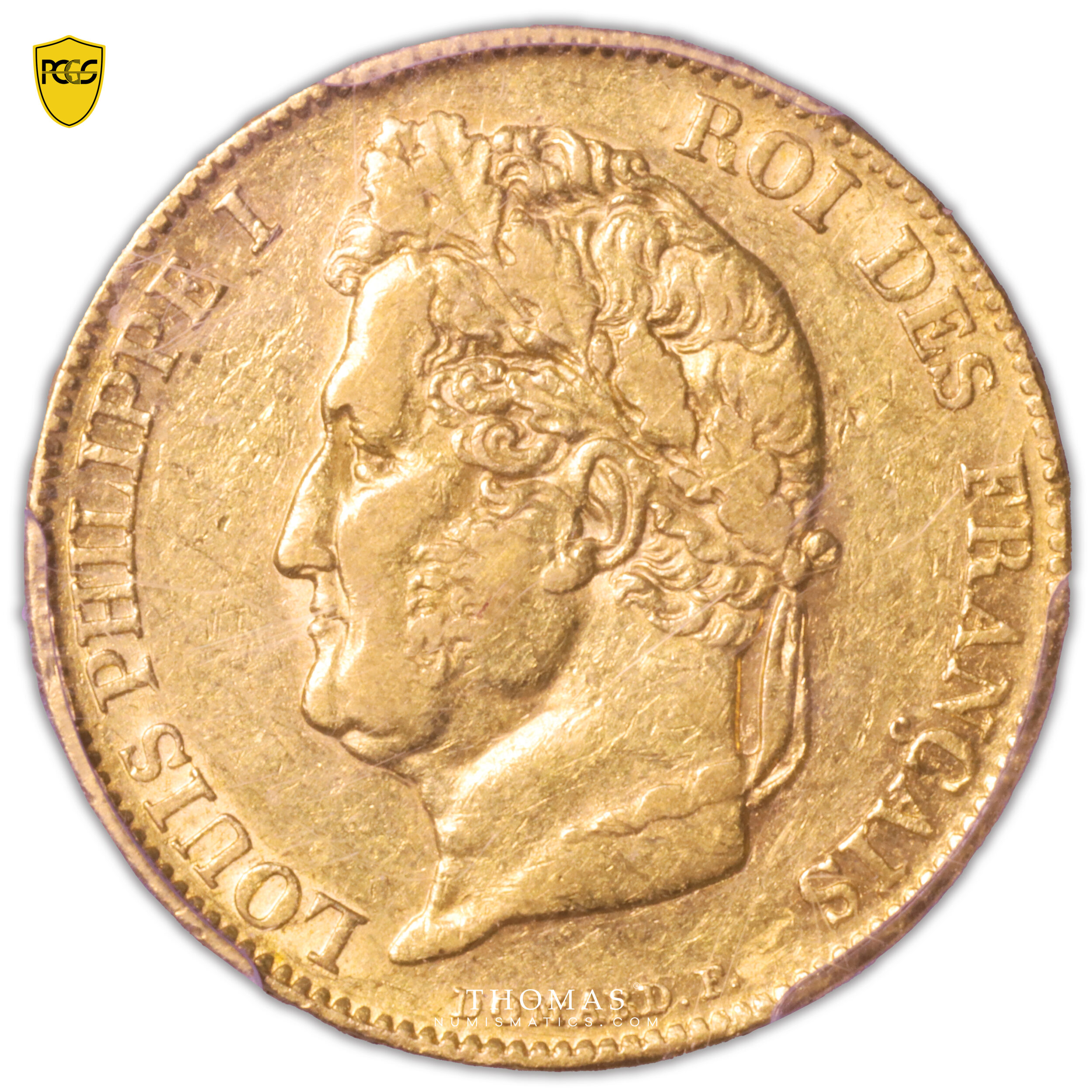 France – Louis Philippe Ier – 20 francs or – 1845 W Lille – PCGS XF 45 – 4994 exemplaires