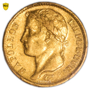 Napoléon Ier - 20 francs or 1808 M toulouse PCGS AU 53 avers