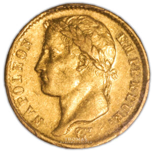 Napoléon Ier - 20 francs or 1808 M toulouse PCGS AU 53 avers