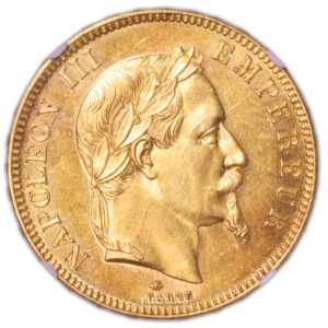Napoleon III - 100 francs or 1869 A Paris - NGC MS 61 avers