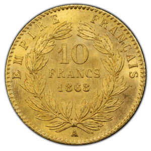 10 francs or 1868 A Paris - PCGS MS 64 revers.jpeg