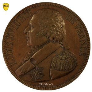 Essai de 5 francs - concours de 1815 - 2e type par Droz - PCGS SP 63 BN avers