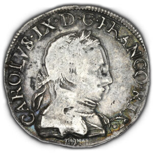 FRANCE-CHARLES-IX-TESTON-1563-ORLEANS-avers-9-43g-27-78mm avers