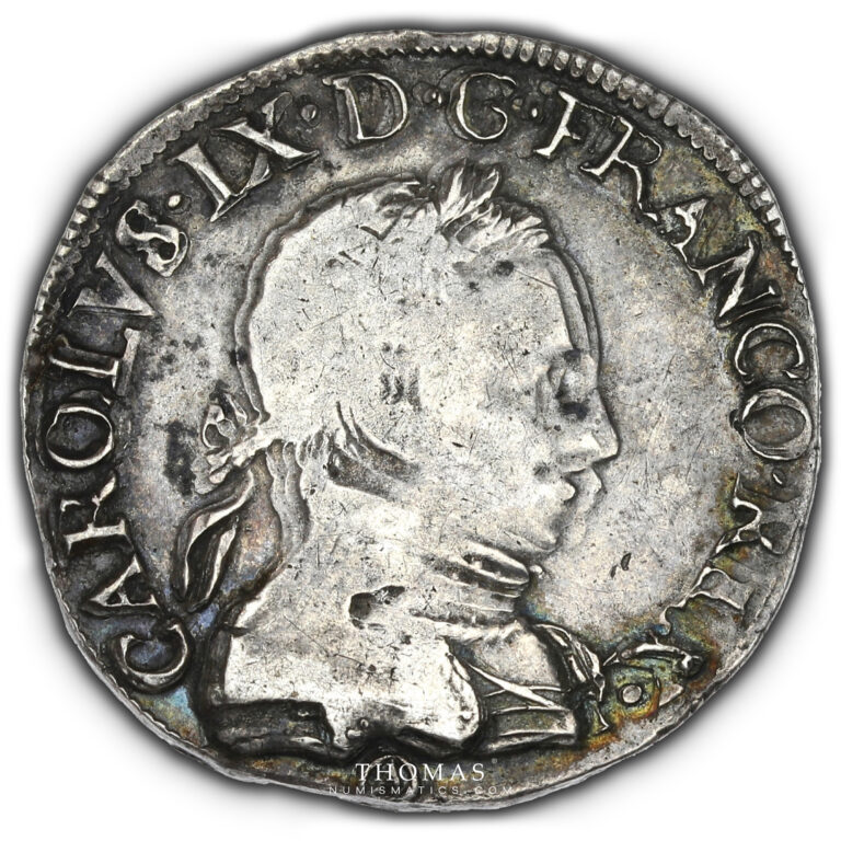 FRANCE-CHARLES-IX-TESTON-1563-ORLEANS-avers-9-43g-27-78mm obverse