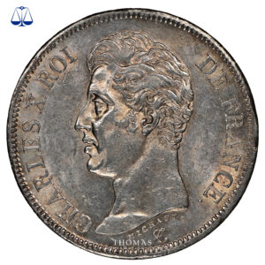 France - Charles X - 5 francs - 1826 BB Strasbourg - NGC MS 62 obverse