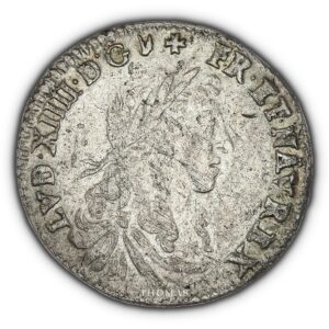 FRANCE-LOUIS-XIV-1-12-ECU-DAUPHINE-1661Z-avers-2-16g-20-58mm