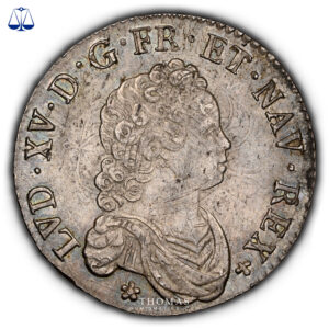 FRANCE-LOUIS-XV-DEMI-ECU-1716E-ngc-ms-61-avers