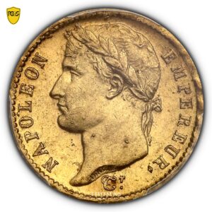FRANCE-NAPOLEON-EMPEREUR-20-FRANCS-1813A-pcgs-ms-62-avers-6-45g-21mm