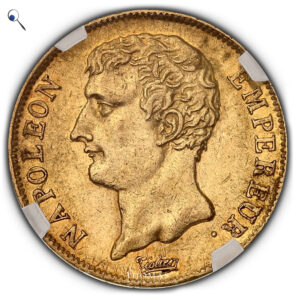 FRANCE-Napoleon empereur -20-FRANCS-AN-12A-geni-au-58-avers