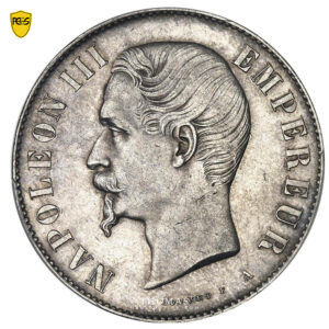 France - Napoléon III - 5 francs 1855 A Paris - Main-Chien - PCGS UNC Details avers