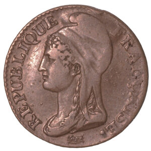 5 centimes dupre an 4 paris sans lettre atelier avers