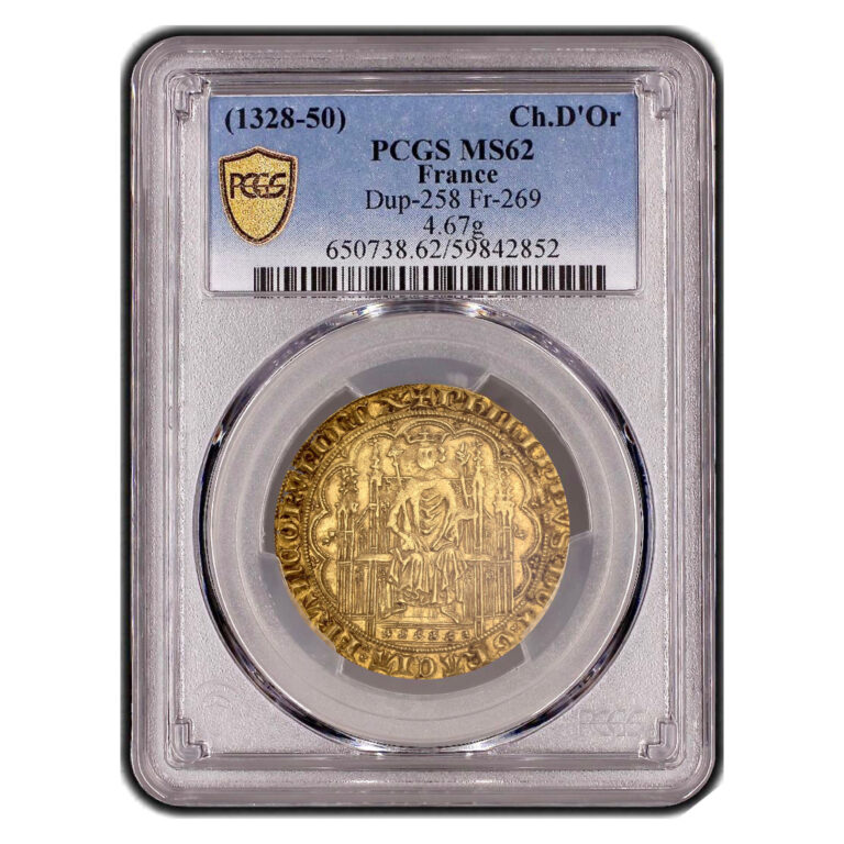 France - Philippe VI - Gold - Chaise d'or - PCGS MS 62 slab