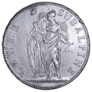 italie subalpine 5 francs an 10 A avers