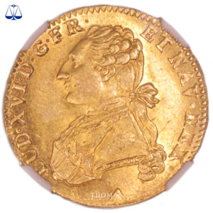 Louis XVI - Double louis or au buste habille - 1778 W NGC MS 62 avers