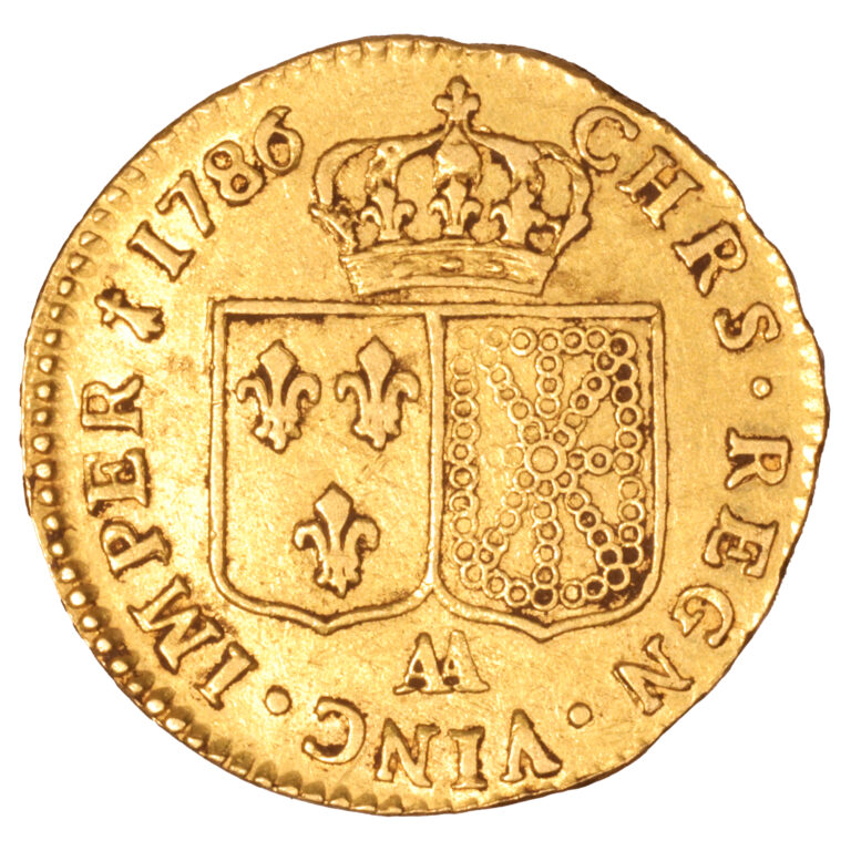Gold - Louis XVI or - 1786 AA fautée - NVA reverse