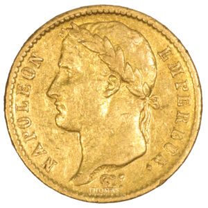 Napoleon Ier - 20 francs or - 1813 Q Perpignan avers